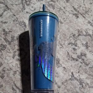 Starbucks Blue Iridescent Tumbler NEW